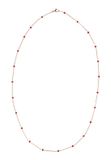 NAEMI Halsketting Rose Gold Red