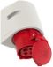 GP CEE 4P/16A/400V opbouw wcd rood - 6313154