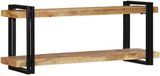 vidaXL - Wandschap - 110x33x45 cm - Massief Ruw Mangohout