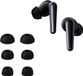 kwmobile 6x cover voor in-ear oortjes geschikt voor Anker Soundcore Liberty 5 Pro - Vervangende oordopjes van siliconen in zwart - 3 maten