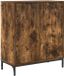 vidaXL Dressoir Rook Eiken 69,5 x 33 x 82 cm Bewerkt hout