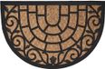 Luance Cozy Step Deurmat - anti slip - half maan - natural - 60 x 40 cm