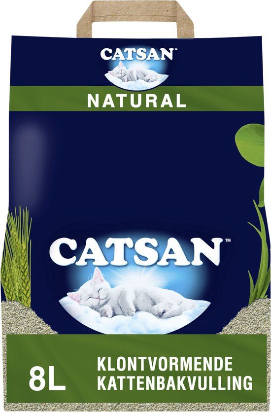 Catsan Natural Klontvormend Kattenbakvulling - 8L - Biologisch Afbreekbaar