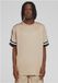 Urban Classics Oversized Stripes Mesh Sport Tshirt XXL Beige