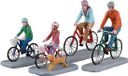 Lemax Familiefietsrit Set van 4