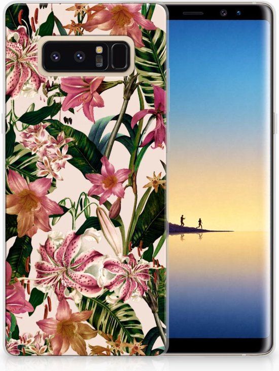 B2Ctelecom TPU Hoesje Flowers voor Samsung Galaxy Note 8