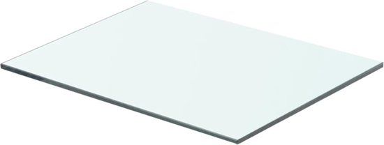 vidaXL - Transparent Wall Shelf - 40x25 cm - Glass