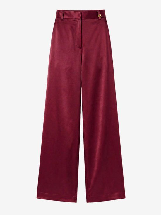 NIKKIE N-Brands Retail B.V. Dames pant nikkie 38 Katoen Loose Fit GRAPE