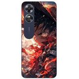 Maniacase Etui Oppo A17 One Piece Luffy énervé art manga anime copy