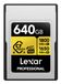 Lexar CFexpress PRO Type A Gold 640Go Carte mémoire - 1800Mo/s Lecture, 1650Mo/s Écriture