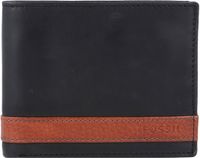 FOSSIL Kaarthoes Quinn Bifold Flip ID Zwart Leer