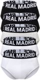 Real Madrid CF Real Madrid Slip RM Men Briefs 5-Pack Zwart/Grijs/Wit