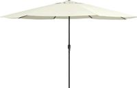 Prolenta Maison Exclusive Parasol met metalen mast, 390 cm, zandwit