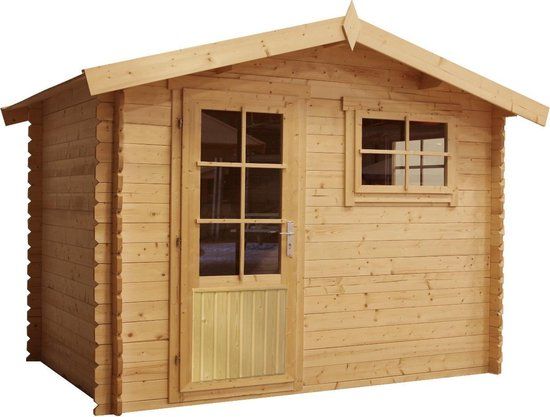 Intergard Blokhut tuinhuisje Norwich 300x250cm Groen Dakshingles Metaal Nee