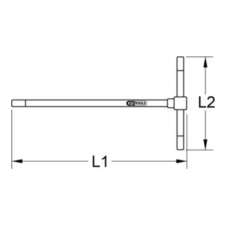 KS Tools 3-voudige T-greep TX sleutel, T10 - 1 stuk