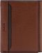 FOSSIL Huntington Trifold Medium Brown Portemonnee Leer Bruin