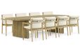 Santika Furniture Santika Suka/Falcon 300 cm dining tuinset 9-delig