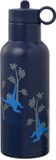 Fresk Thermosfles 500 ml - RVS Waterfles – Lekvrije Drinkfles voor Kinderen – Koude en Warme Dranken – BPA-vrij – Onbreekbaar – 2 Doppen – Thermosbeker – Drinkbeker Jongens - Blauw - Monkey