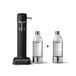Aarke Carbonator 3, sodamachine met 2 waterflessen (800 ml), matte zwarte afwerking
