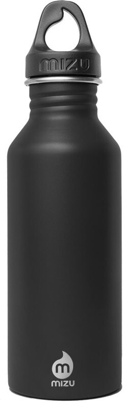 Mizu M5 Drinkfles with Black Loop Cap 500ml zwart 2018 Roestvrijstalen Bidons zwart