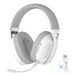 ATTACK SHARK L80 Ultra Licht Draadloos Gaming Headset, BT 5.3, 2.4G, 3.5mm Bekabeld, 50 Uur, 40mm Pro-G Drivers, Gaming Koptelefoon met Ruisonderdrukkende Afneembare Microfoon, voor PC Mobiel-Wit