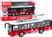LEAN TOYS Trolleybusbus 1:16 Lichten Geluiden Rijden blanc et rouge