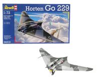 Revell 04312 Horten Go-229 1:72 Schaal Ongebouwd/Ongelakt Plastic Model Kit, Zwart