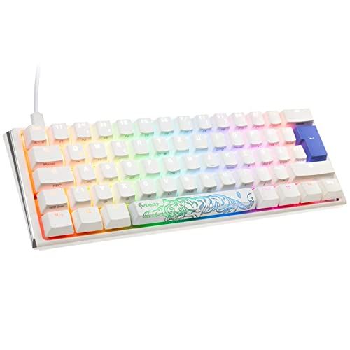 Ducky One 3 Classic Pure White Mini Gaming Keyboard - MX-Speed-Silver