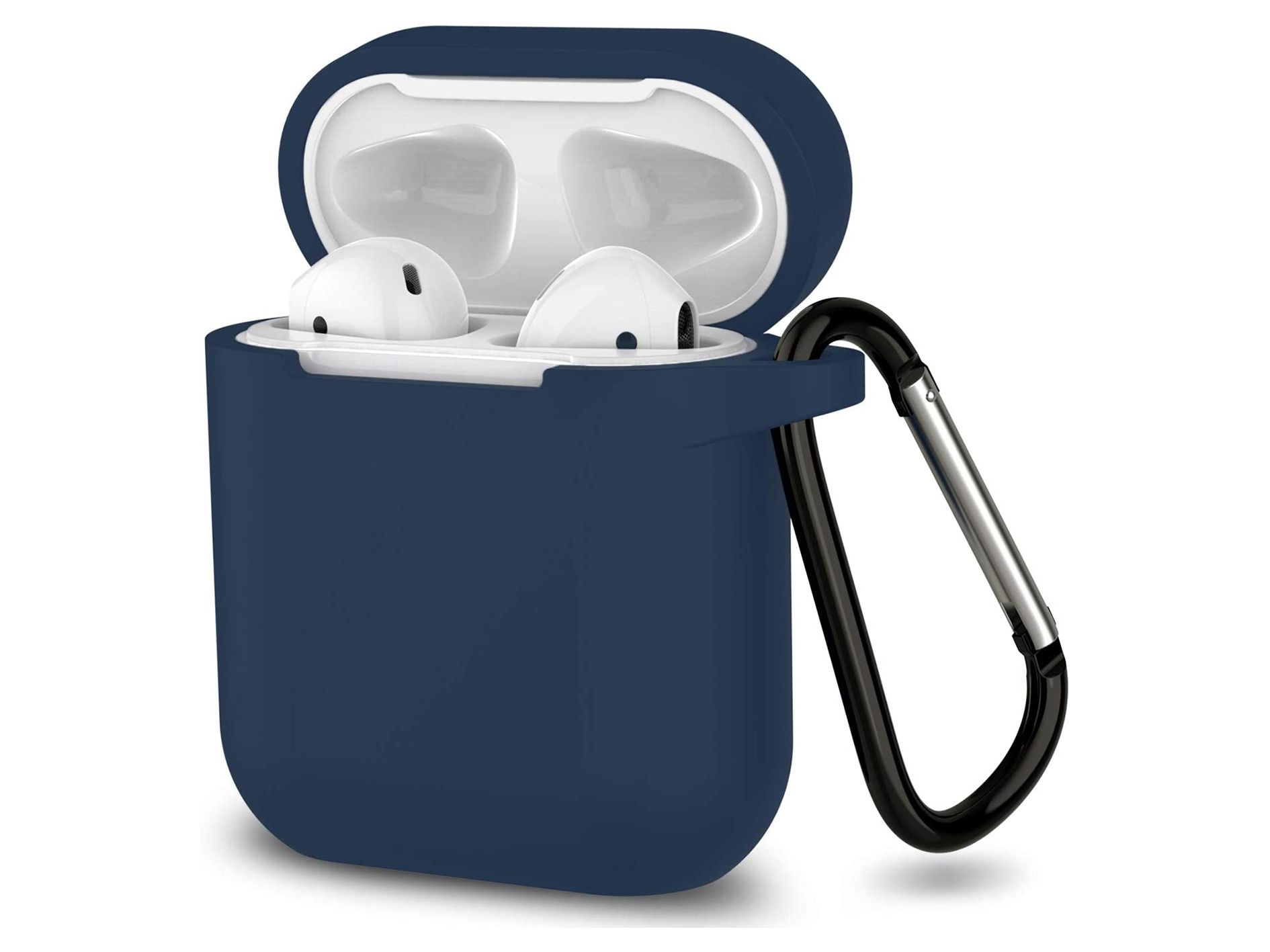 JVS Products Apple Airpods 1 en 2 ultra dunne siliconen cover - Midnight Blue
