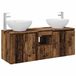 vidaXL Badkamerkastenset 3 st Oud hout 49,5 x 44,5 x 65 cm