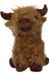 Puckator Deurstopper Highland Koe - 1.2 kg - bruin - knuffeldier - H24 cm