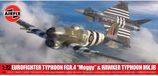 Airfix Modelbouwpakket Vliegtuigen - 40001 Eurofighter Typhoon FGR.4 Moggy - Hawker Typhoon Mk.IB - Britse Gevechtsvliegtuigen Plastic - 1:72 - Modelbouw