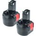 Vhbw 2x Batterie Compatible Avec Bosch 32609-rt 32609, Gdr 9.6v, Gsr 9.6 New Version, Gsr 9.6-1, Gsr 9.6-2 Outil Électrique (3000 mAh, NiMH, 9,6 V)