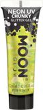 Moon Creations Moon Glow Neon UV Chunky Glitter Gel Glitter Makeup - Geel