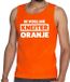 Bellatio Decorations Shoppartners Bv Oranje tekst tanktop / mouwloos shirt Ik voel me kneiter oranje voor heren - Koningsdag kleding L