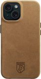 Rosso Elite Hoesje Geschikt voor Apple iPhone 15 | Compatibel met MagSafe | Echt Leer Back Cover | Beschermhoes | Lichtbruin