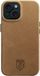 Rosso Elite Hoesje Geschikt voor Apple iPhone 15 | Compatibel met MagSafe | Echt Leer Back Cover | Beschermhoes | Lichtbruin