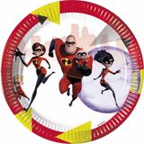 Eetbord The Incredibles 2 Borden 23cm 8st