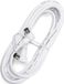 Aigostar Coax Kabel - 5 Meter - Haakse Connectoren - Wit