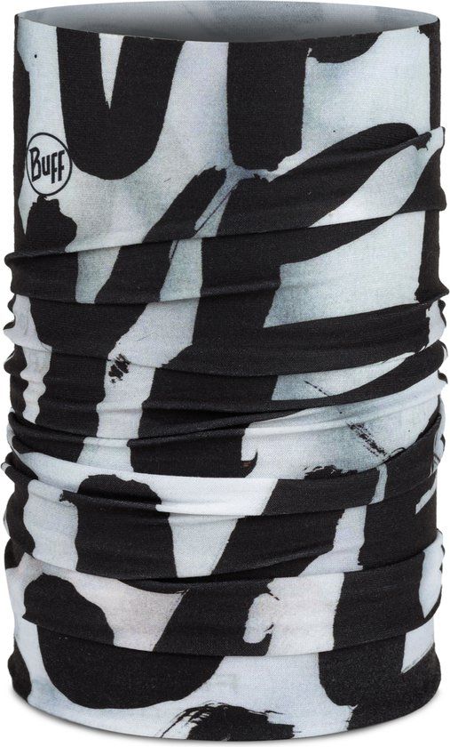 BUFF® Original EcoStretch HIONE BLACK Nekwarmer Kids - Unisex - One size - Herfst/Winter 2023