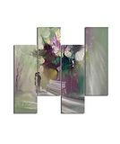Homemania Wandafbeelding, 4-delig, kunst en graffiti, voor woonkamer, slaapkamer, meerkleurig, 76 x 0,3 x 50 cm, HM204PMDF249, MDF