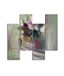 Homemania Wandafbeelding, 4-delig, kunst en graffiti, voor woonkamer, slaapkamer, meerkleurig, 76 x 0,3 x 50 cm, HM204PMDF249, MDF