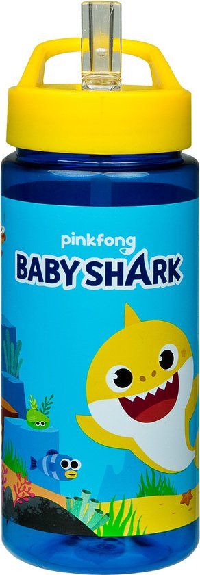 4KidsOnly Baby Shark Aero-Drinkfles Multi Colour Kunststof 0.40 l