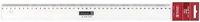 Brunnen 104977040 liniaal (voor school en kantoor, 40 cm, glashelder)
