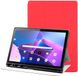 Selected by GSMpunt.nl Lenovo Tablet Hoes Geschikt voor Lenovo Tab M10 Plus Gen 3 | Luxe Tri-Fold Book Case | Kunst Leren Bescherm Hoes | Standaard Functie | Rood