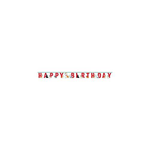 Creative Converting Creative Party PC336659 banner met opschrift "Happy Birthday", 1 stuk, blauw