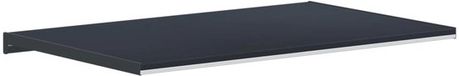 vidaXL - Raamdorpel - Antraciet - met - houtnerf - 80 - x - 50 - x - 4,5 - cm - PVC