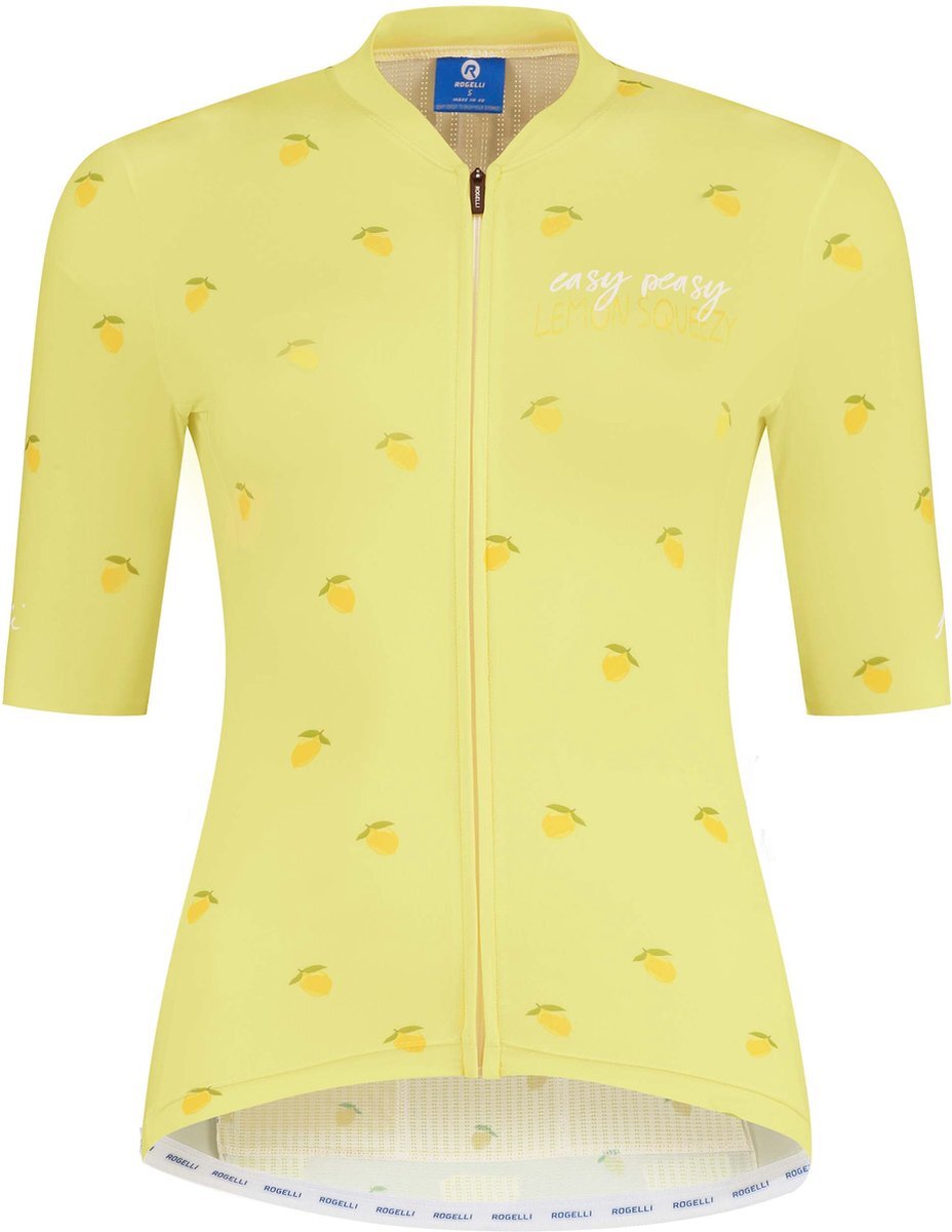 Rogelli Fruity Fietsshirt Dames Geel - Maat XL