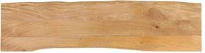 vidaXL Tafelblad met natuurlijke rand 160x40x2,5 cm massief mangohout