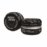 Nishman Black - C3 Kleur Haarwax 100 ml - Tijdelijke Haarkleur - Uitwasbaar